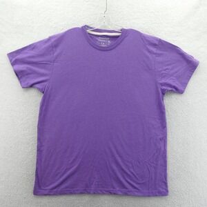 Homefield Shirt Mens Extra Large Purple Blank Short Sleeve Cotton Blend XL